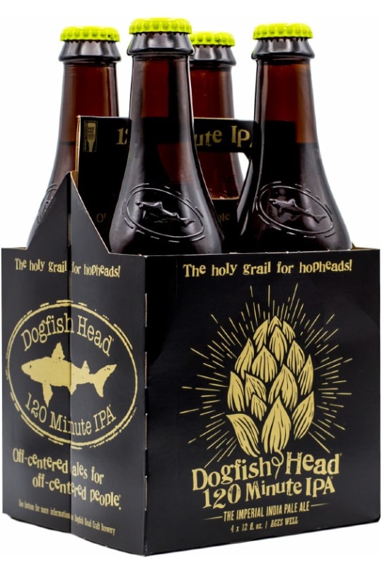 Dogfish Head Brewery DE 120 Minute IPA: 2017 4 pack