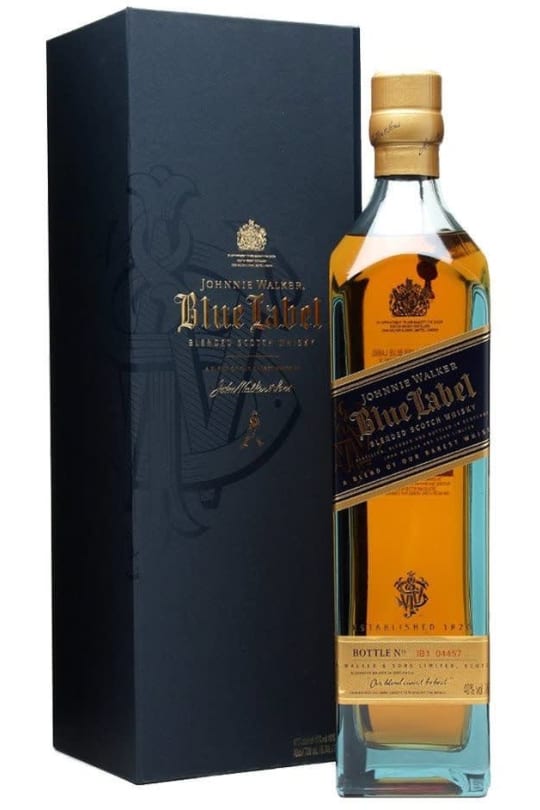 Johnnie Walker Blue Label Blended Whiskey Scotch - 750mL ...