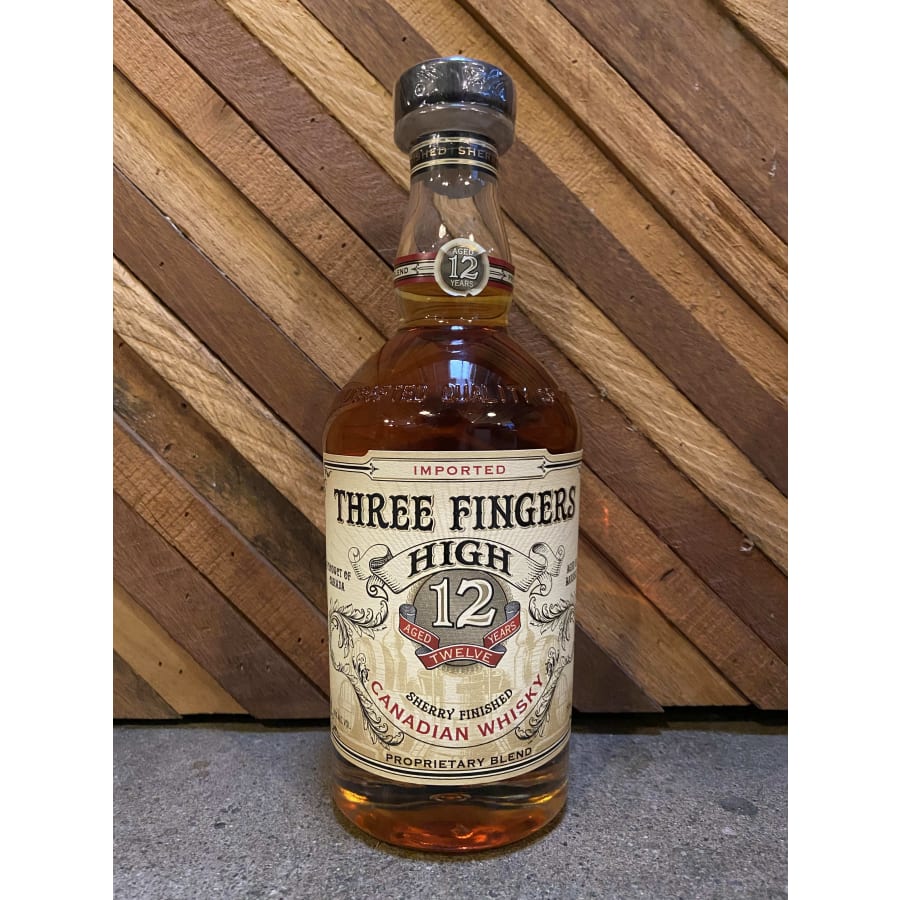 Three Fingers 12 Year Old Canadian Whiskey 80 Pf Delivery in Culver City,  CA | Bar &amp;amp; Garden