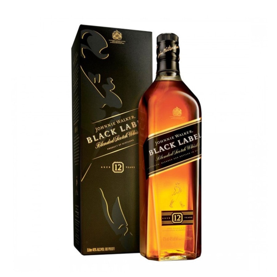 Johnnie Walker Black Label Blended Scotch Whisky 750ml