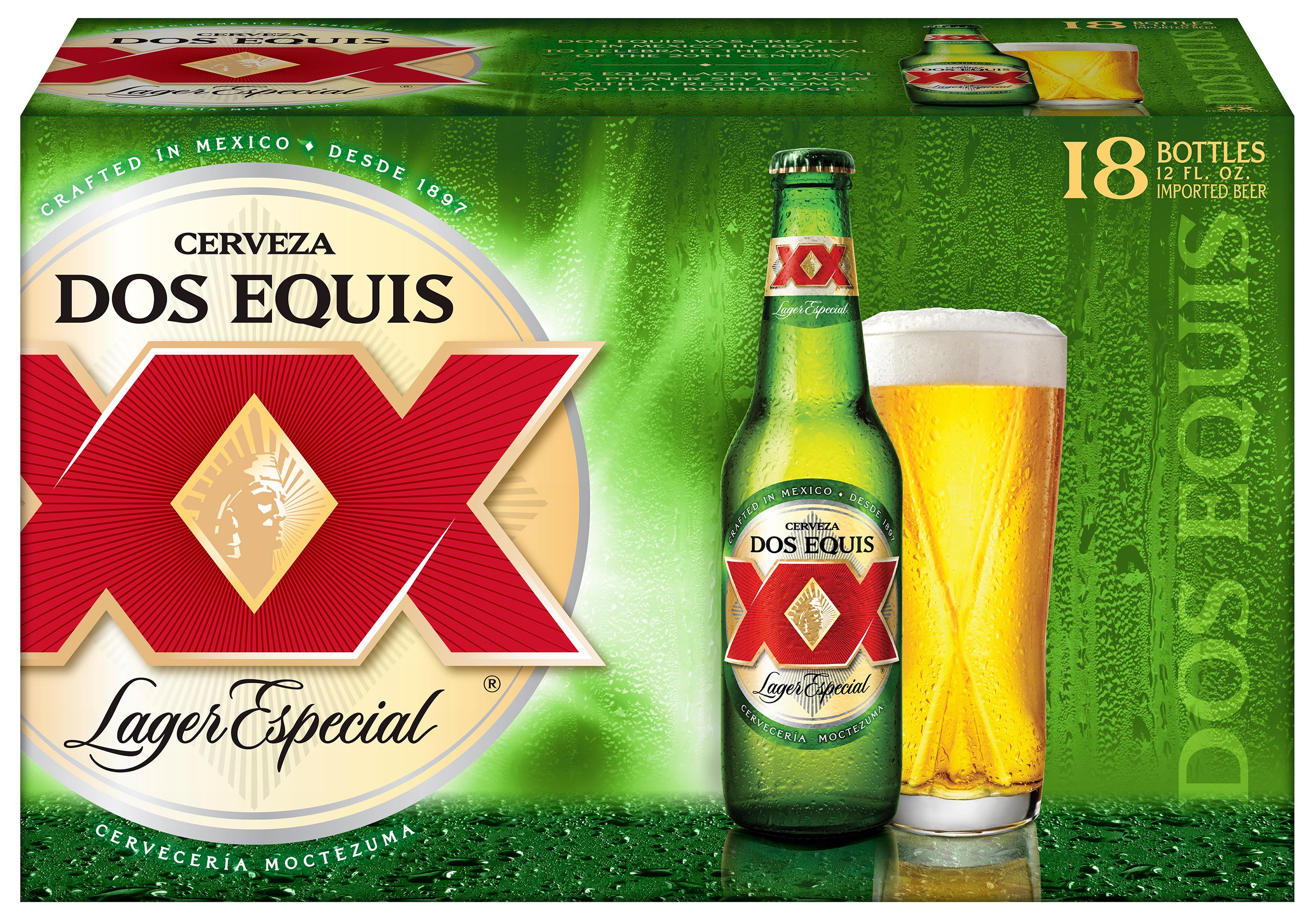 DOS EQUIS LAGER 18 PACK 12 FL OZ BOTTLE Delivery in Lakewood, CO 