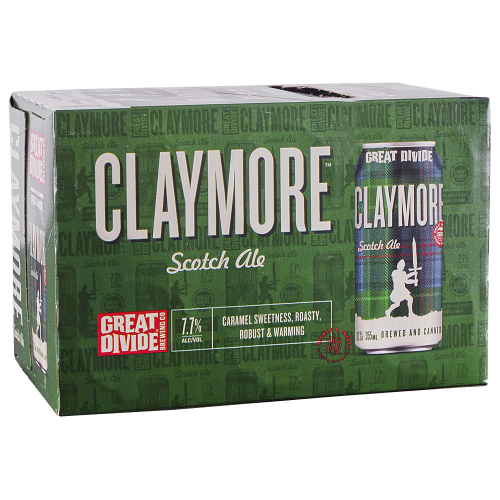 Great Divide Claymore Scotch Ale 12oz 6 Pack Can Delivery In Spokane Wa Full Stop Liquor Grocery