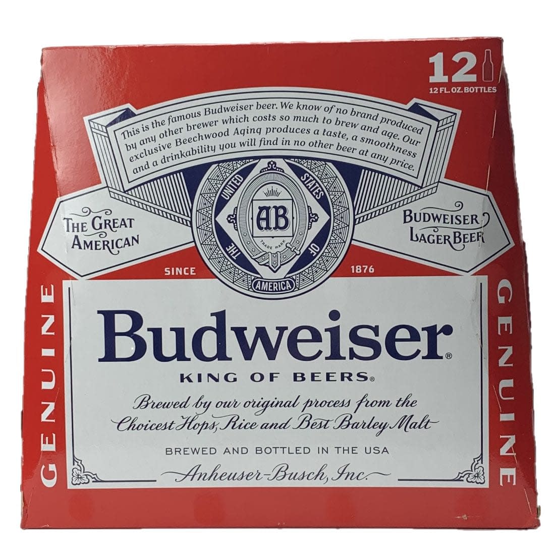 Budweiser (5.0 ABV) 12 pack / 12oz bottle Delivery in Flagstaff, AZ