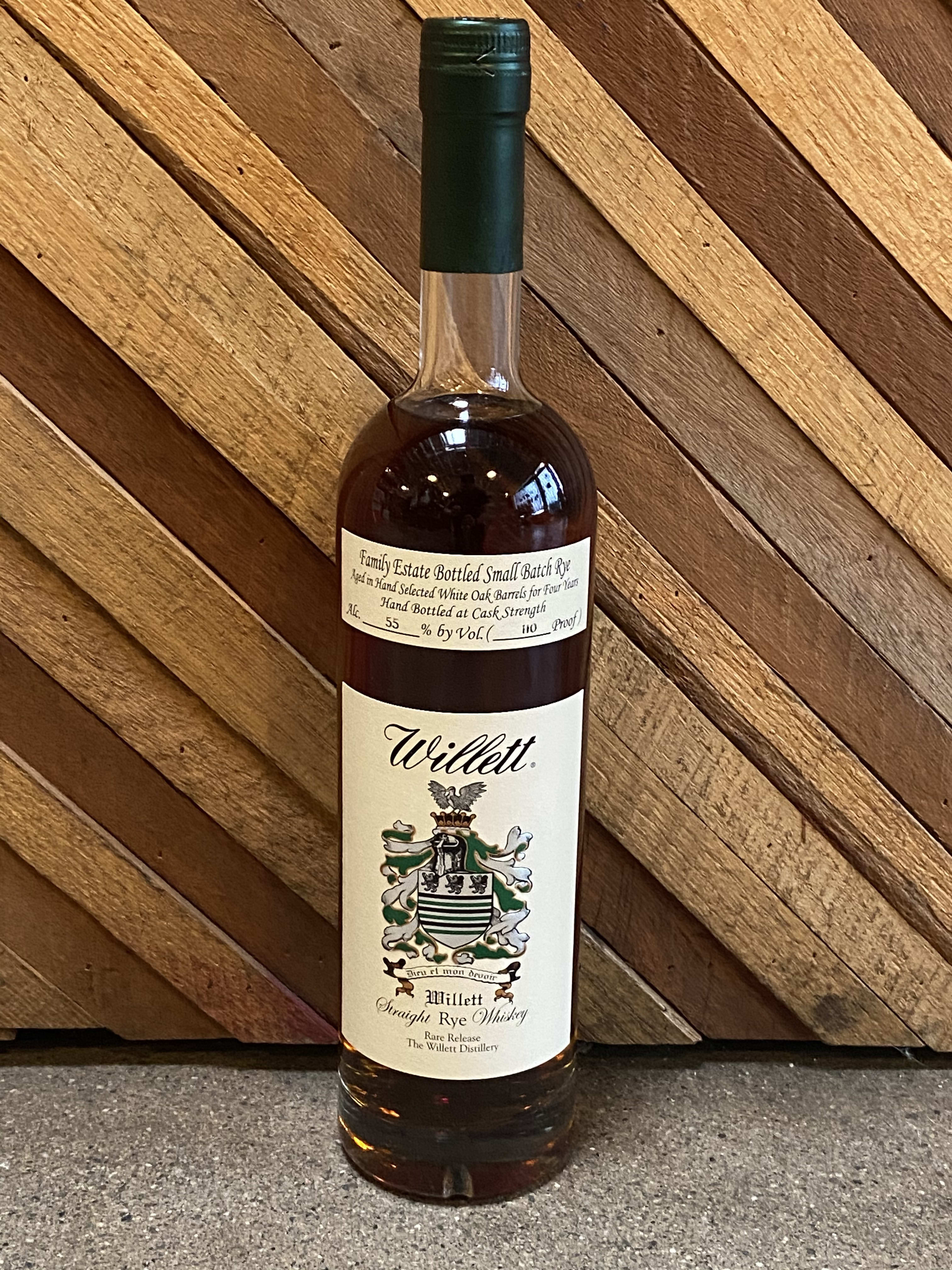 Willett 4 Year Straight Rye Delivery in Culver City, CA Bar & Garden