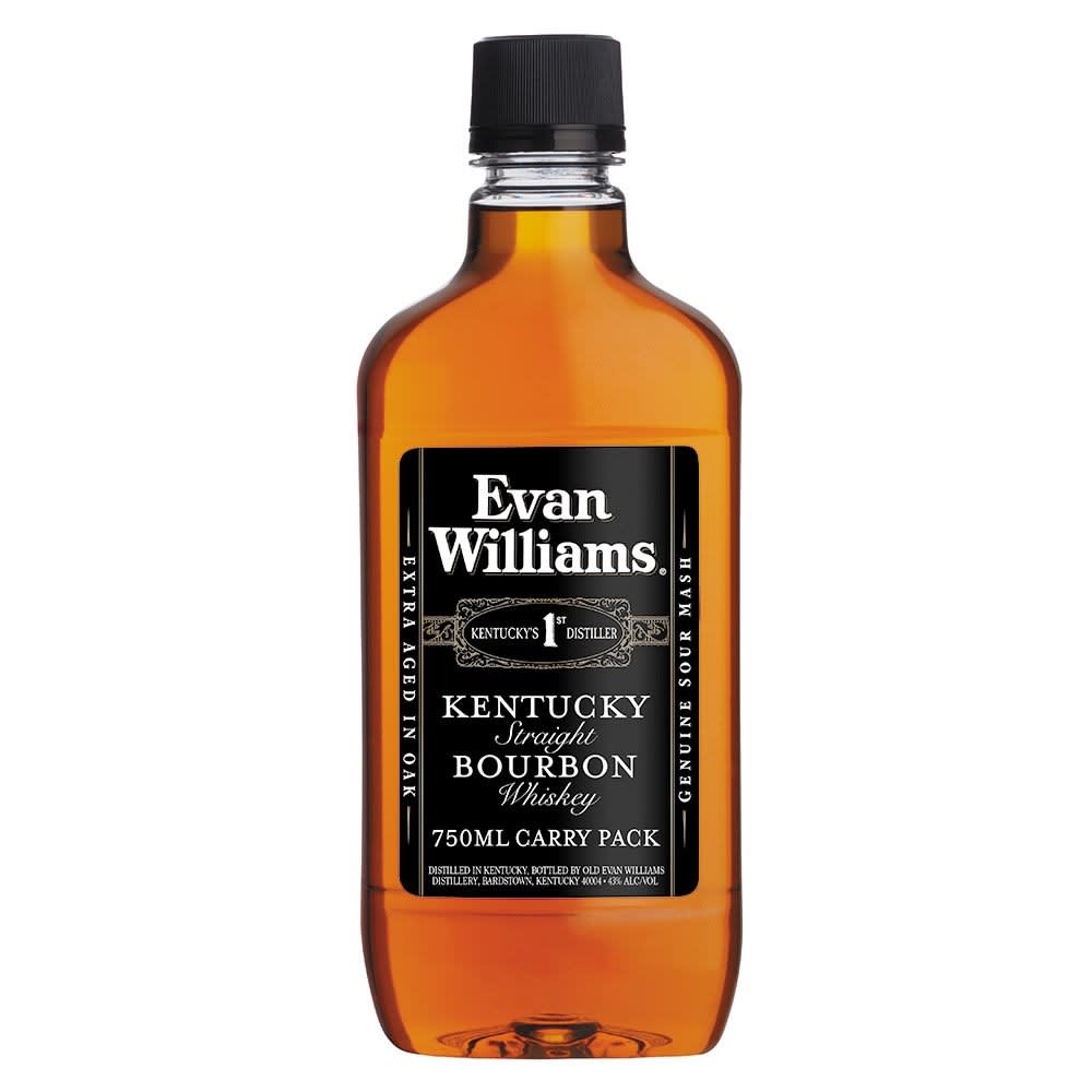 Evan Williams Bourbon 750ml Plastic Bottle Delivery in Dallas, TX
