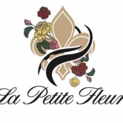 Floral logo with roses and the text "La Petite Fleur"