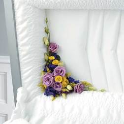 Purple and Yellow Lid Arrangement