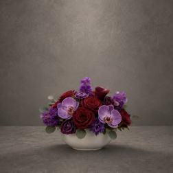 Purple Orchid Bloom Bowl