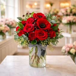Sweet Sangria – Romantic Red Rose Arrangement