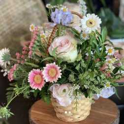 Whimsical Bloom Basket