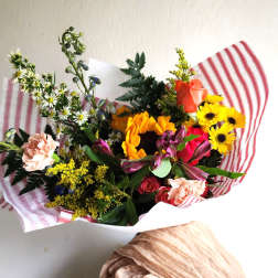 The BeeHaven Valentine ( wrapped bouquet )