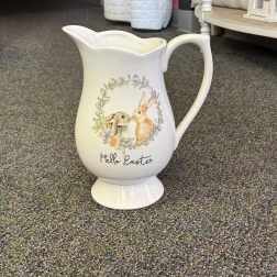 Lg. Ceramic Easter Bunny Pitcher