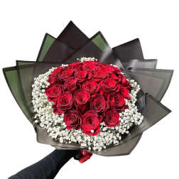 25 Kisses to You With Babies Breath