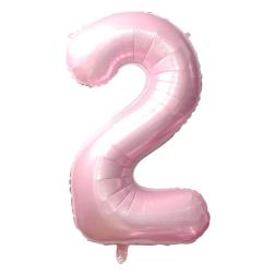 Baby Pink Number 2 Balloon