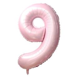 Baby Pink Number 9 Balloon