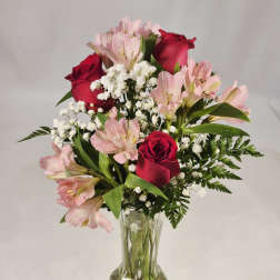 " I Love You" 3 Red Roses