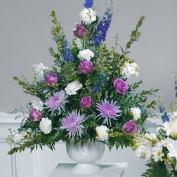 Lovely Lavender Pedestal Arrangement