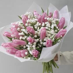 Spring Princess Pink tulip bouquet