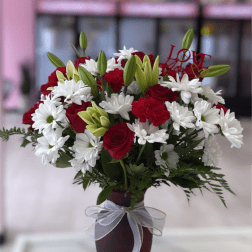 BE MY LOVE BOUQUET WITH RED ROSES