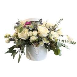 Hat Box MIX of Flowers