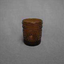 2.5" Patterned Amber Votive