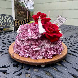 Graduation Flower Cake