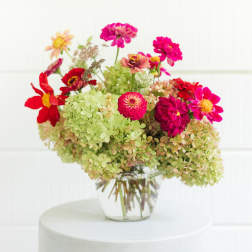 hot pink and green creation