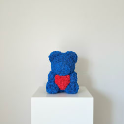 Luxury Blue Rose Teddy Bear with Heart – Signature Love Gift. 70 cm