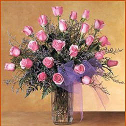 Blushing Grace – 24 Pink Roses