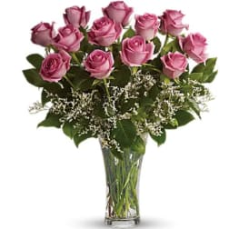 Make Me Blush - Dozen Long Stemmed Pink Roses
