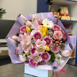 Ramo tonos pasteles dia de la madre Long Island New York