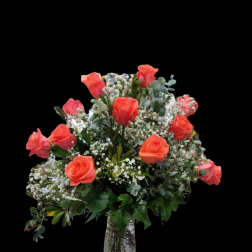 A Dozen Deluxe Roses- Color...Choose 3 colors for us to choose from!