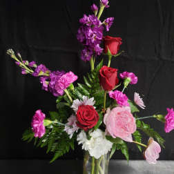 TROPICAL BOUQUET WITH PALM