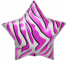 Pink Zebra Stripe Balloon