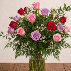Two Dozen Mixed Roses