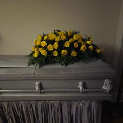 SONSHINE YELLOW ROSE CASKET SPRAY