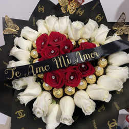 Red center chocolate heart