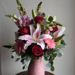 Roots of Mexico Pink Vase - Designers Choice