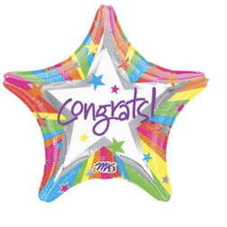 Rainbow Congrats Balloon