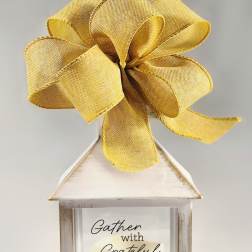 Gather with Grateful Hearts Lighted Lantern