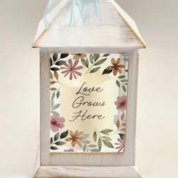 Love Grows Here Lighted Lantern
