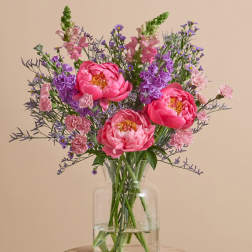 Bring peonies arrangement