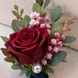 Crimson Rose Boutonniere