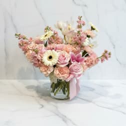 Peach Cymbidium Vase
