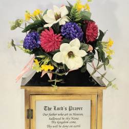 Lord's Prayer Wooden Lighted Lantern