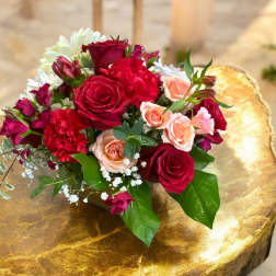 Red and White Centerpiece
