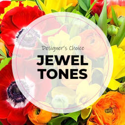 Colorful bouquet with red, yellow, orange, and pink flowers