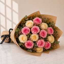 Pinky Promise – Romantic Pink Rose Bouquet (Same-Day Delivery Los Angeles)