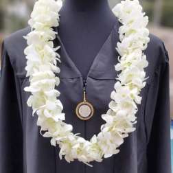 Orchid Lei - White Double Orchid