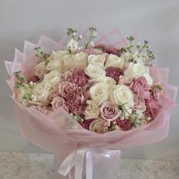 Pinky Promise Pink Rose Bouquet - 2 Dozen Roses